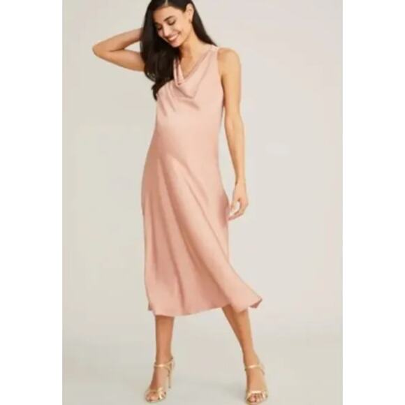 Hatch The Harlow Dress Rosewood Womens Size 2 Medium New Maternity - Picture 1 of 16